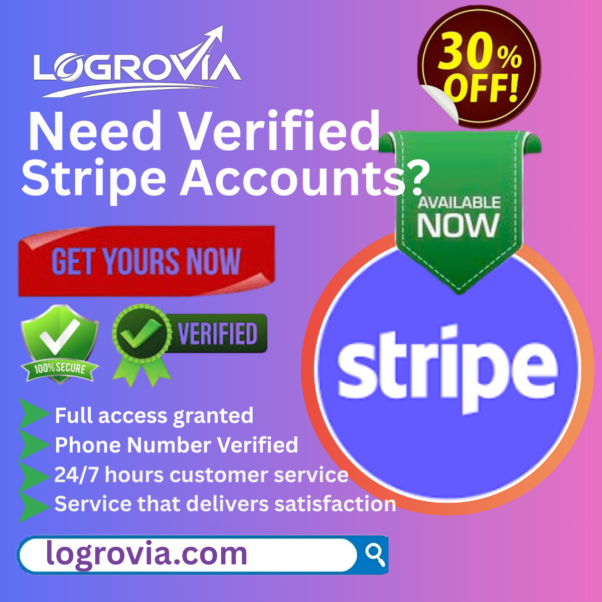 Get verified Stripe Accounts